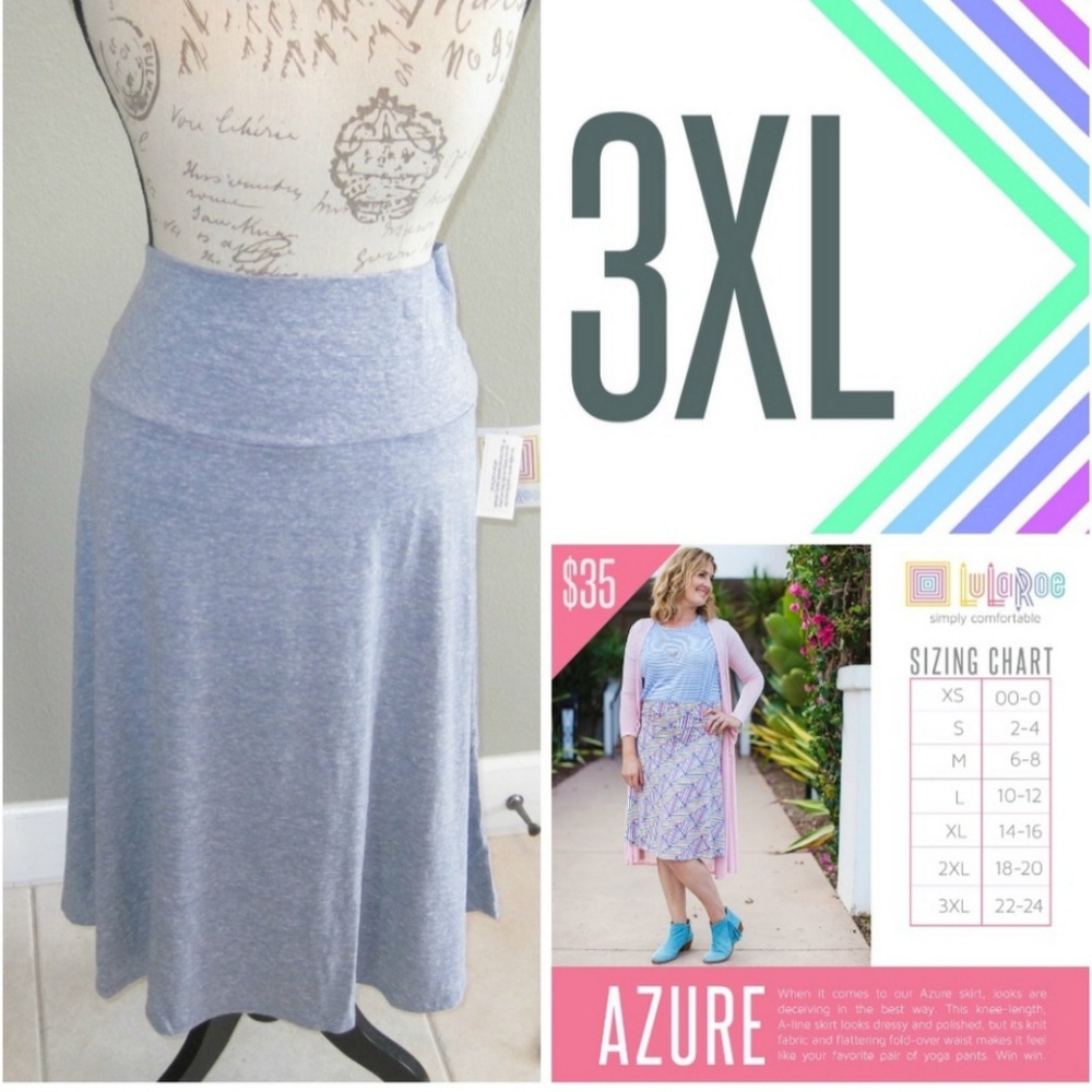 Lularoe 3x Azure skirt